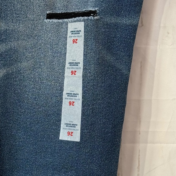 Old Navy Womens Rockstar Super Skinny Extra High Rise Ankle Jeans Plus Sz. 26 - Picture 6 of 13